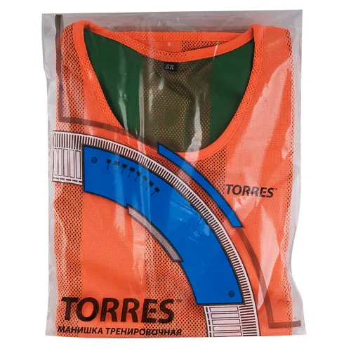 Манишка детская TORRES двухсторонняя, TR11949O/G, р.Jr, тренировочная, полиэстер, оранж-зелен за 1&nbsp;026.80 ₽ в Тамбове