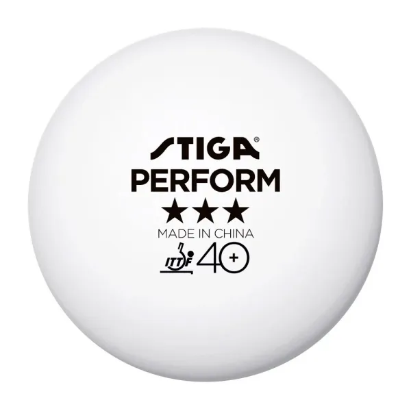 Мяч для наст. тенниса Stiga Perform 3***, 40+, 1113-2110-06, пластик, ITTF Appr., уп.6 шт, бел за 2&nbsp;121.60 ₽ в Тамбове