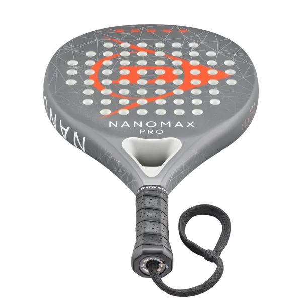 Ракетка для падела Dunlop Nanomax Pro, 10370739, для профессионалов, карбон,серо-оранжевый за 17&nbsp;248.20 ₽ в Тамбове