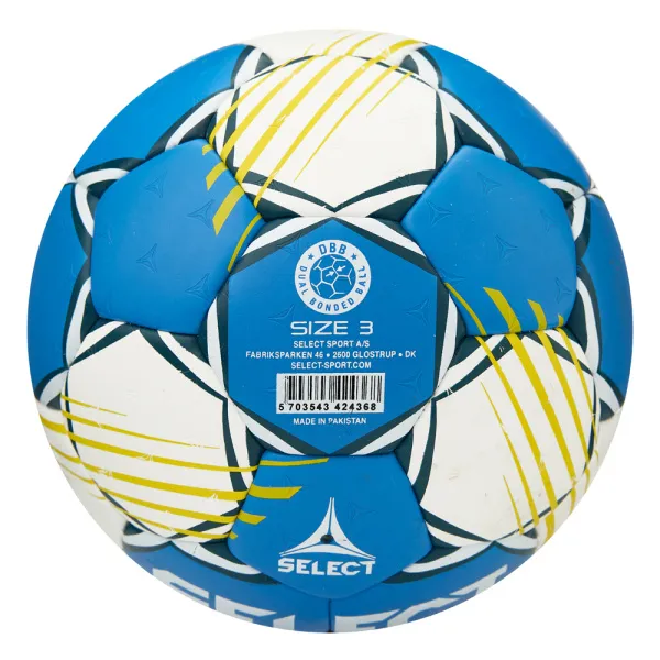 Мяч ганд. SELECT HB FORCE DB V25, 1622858205, Senior (р.3), EHF Appr,ПУ, гибр.сш., сине-белый за 8&nbsp;438.80 ₽ в Тамбове