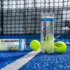 Мяч для падела HEAD Padel Pro+, 540203, уп.3 шт, FIP Approved, войлок,нат.резина,желтый за 933.30 ₽ купить в Тамбове