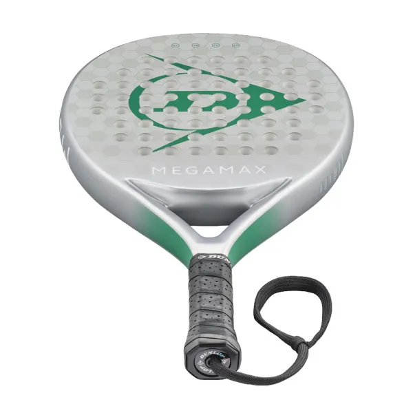 Ракетка для падела Dunlop Megamax Silver, 10370741, для начинающих, графит, серебристый за 11&nbsp;740.20 ₽ в Тамбове