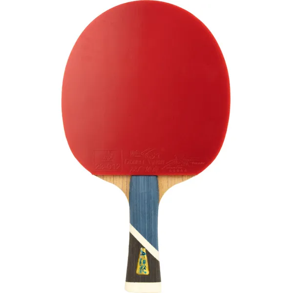 Ракетка для н/т DOUBLE FISH 5A+C, для продвин, ITTF Appr, накл. 2,1 мм, конич. ручка+ 2 мяча V40+мм за 2&nbsp;779.50 ₽ в Тамбове