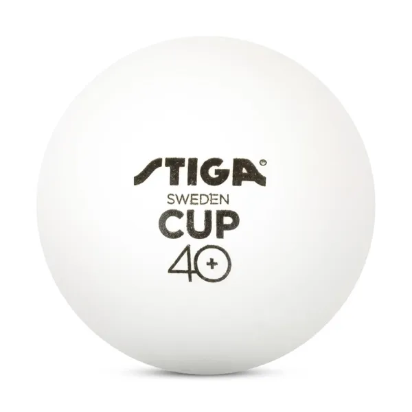 Мяч для наст. тенниса Stiga Cup ABS, 1110-2510-12, диам.40+мм, пластик, упак. 12 шт, белый за 1&nbsp;774.80 ₽ в Тамбове