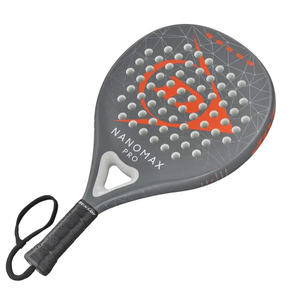 Ракетка для падела Dunlop Nanomax Pro, 10370739, для профессионалов, карбон,серо-оранжевый за 17&nbsp;248.20 ₽ в Тамбове