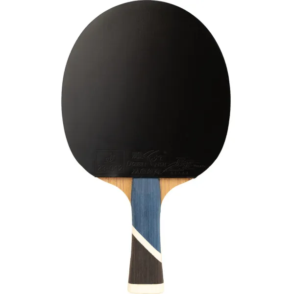 Ракетка для н/т DOUBLE FISH 5A+C, для продвин, ITTF Appr, накл. 2,1 мм, конич. ручка+ 2 мяча V40+мм за 2&nbsp;779.50 ₽ в Тамбове