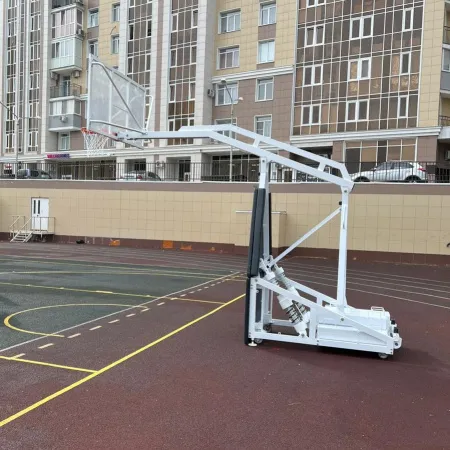 Баскетбольная стойка мобильная складная на пружинах вынос 2,25 м c противовесом ZAVODSPORTA за 530&nbsp;660 ₽ купить в Тамбове