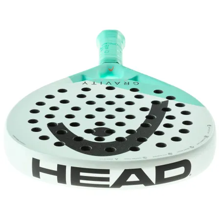 Ракетка для падела HEAD Gravity Motion, 224014, для продвинутых игроков, карбон, бело-бирюзовый за 23&nbsp;604.50 ₽ купить в Тамбове
