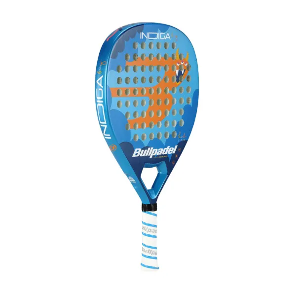 Ракетка для падела BULLPADEL Indiga Jr Boy 26, 494422, для начинающих, стекловолокно,сине-оранжевый за 10&nbsp;480.50 ₽ в Тамбове
