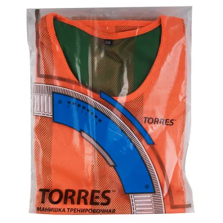 Манишка детская TORRES двухсторонняя, TR11949O/G, р.Jr, тренировочная, полиэстер, оранж-зелен за 1&nbsp;026.80 ₽ купить в Тамбове