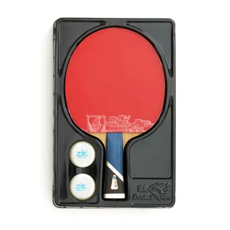 Ракетка для н/т DOUBLE FISH 5A+C, для продвин, ITTF Appr, накл. 2,1 мм, конич. ручка+ 2 мяча V40+мм за 2&nbsp;779.50 ₽ купить в Тамбове