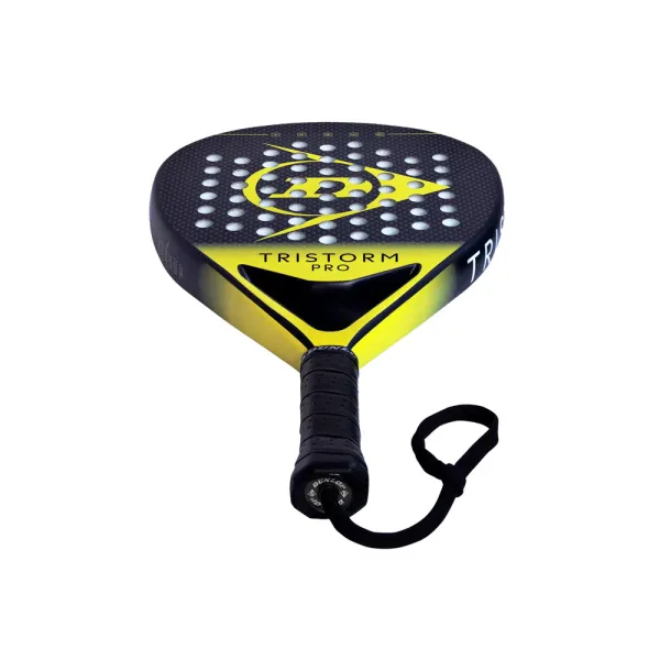 Ракетка для падела Dunlop Tristorm Pro, 10359946, для опытных игроков, графит, черно-желтый за 19&nbsp;643.50 ₽ в Тамбове
