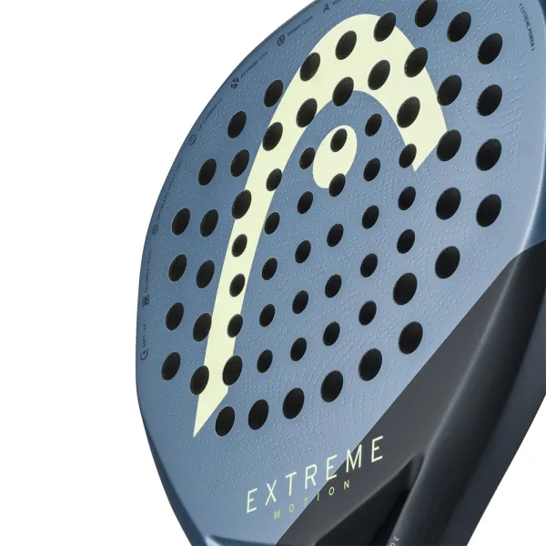 Ракетка для падела HEAD Extreme Motion, 223135, для профессионалов, углеродное волокно, темно-синий за 26&nbsp;894 ₽ в Тамбове