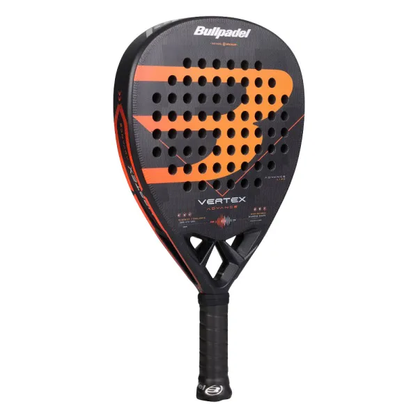 Ракетка для падела BULLPADEL Vertex Advance, 494414, для проф. и любителей, карбон, черно-оранжевый за 21&nbsp;559.40 ₽ в Тамбове