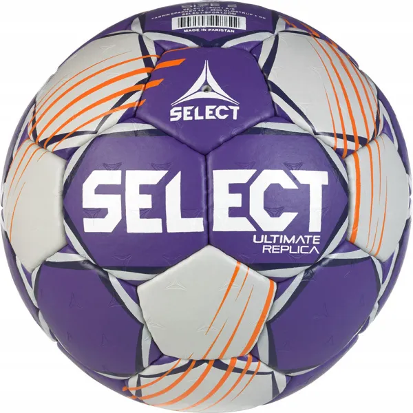 Мяч ганд. SELECT Ultimate Official EHF V24, 1612858999, Senior(р.3), EHF Appr, ПУ, руч.сш, фиол-сер за 15&nbsp;504 ₽ в Тамбове